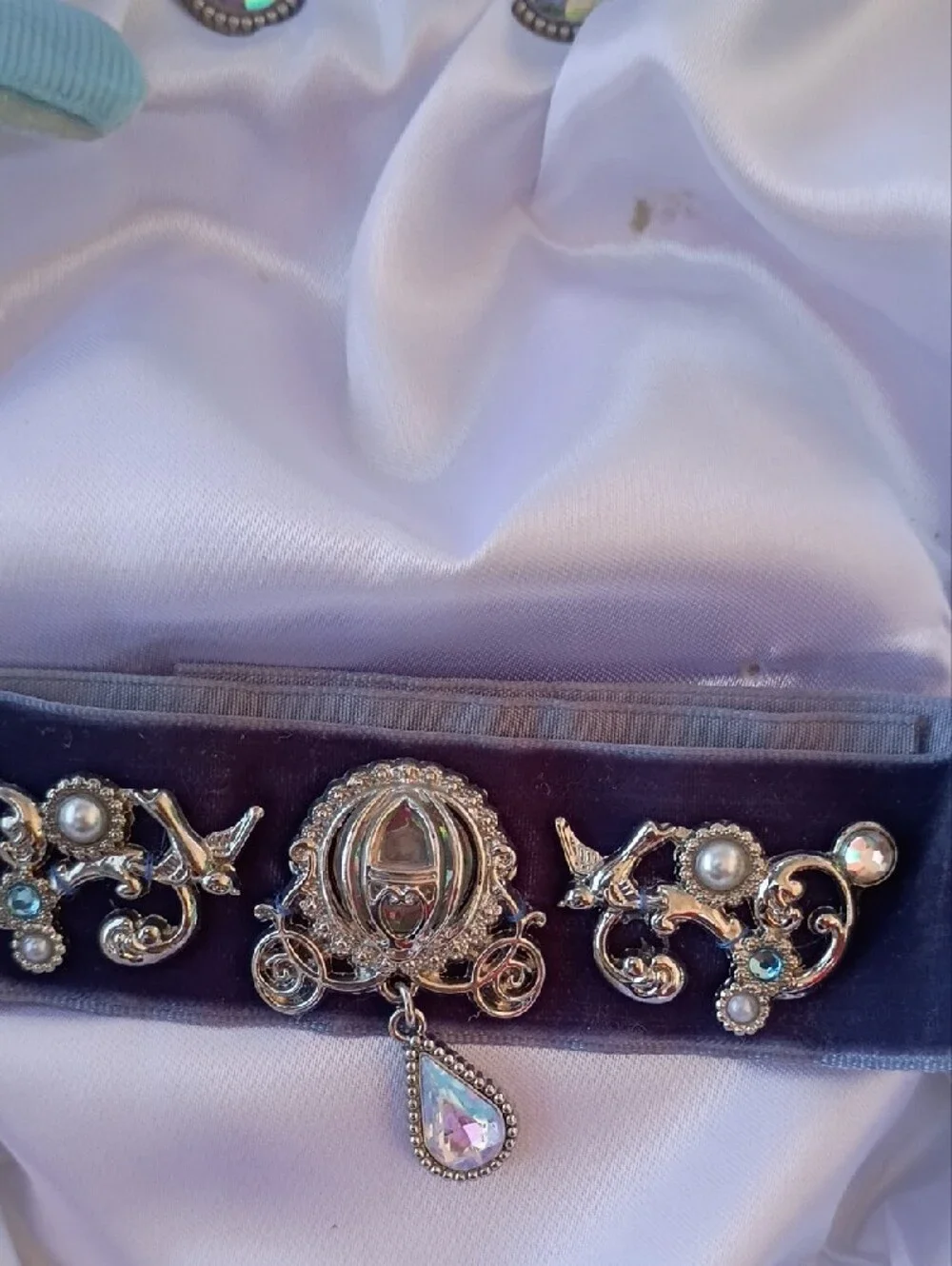 Disney Cinderella Light Blue Headband & Jewelry Accessory Set